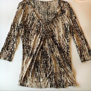 Victor Alfaro Animal Print Jersey Knit Size M